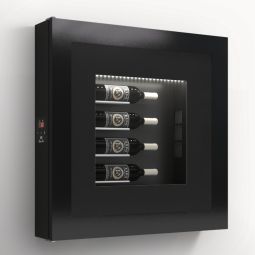 Climatised wall wine rack for 4 bottles, model 5