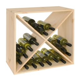CUBE 52 wine rack system, untreated, module X