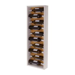 Wall wine rack VALENCIA, white/natural