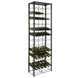 Wine rack RUSTIKO, 78 bottles, H 180 x W 58 x D 25 cm