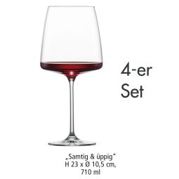 Wine glass "Velvety & Lush", set of 4 (from 7,95 EUR/glass)