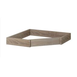 Plinth for corner module, light oak