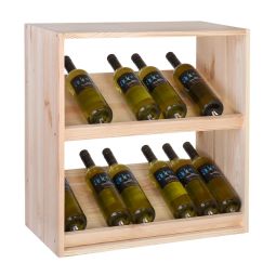 Wine rack 60 cm with 2 displays