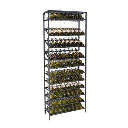 Metal Wine Rack BLACK PURE, Model 5