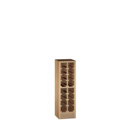 Wine rack PRESTIGE 15, brown stained oak