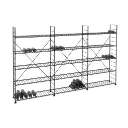 Wine rack LA CAVE, H 170 x W 273 cm, 15 shelves