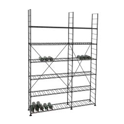 Wine rack LA CAVE, H 220 x W 153 cm, 12 shelves