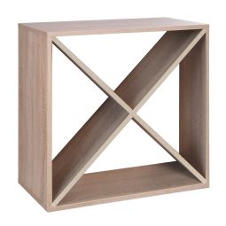 Wine rack 60 cm, X-CUBE module, natural oak