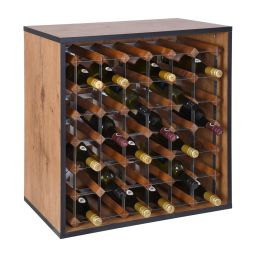 Rack module for 36 bottles, country oak with anthracite edge