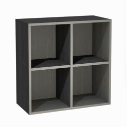 Shelf module with 4 compartments, ash graphite