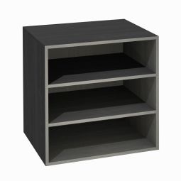 Module with 2 shelves, D 55 cm, ash graphite